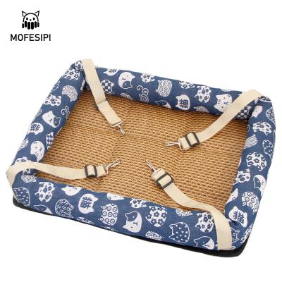 China Factory Price Viable High Quality Summer Mat Dual Purpose Nest Hammock Rattan Mat Cat Bed for sale