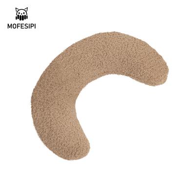 China Soft Type Cat Dog Universal Pillow Crescent Cervical Supplies Protective Spine Small Pet Mechanical Comfortable Wash Pillow for sale