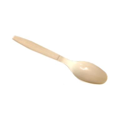 China Biodegradable Compostable Biodegradable Scoop Cutlery Spoon Eco-Friendly Sustainable Ice Cream Spoon for Food and Beverage for sale