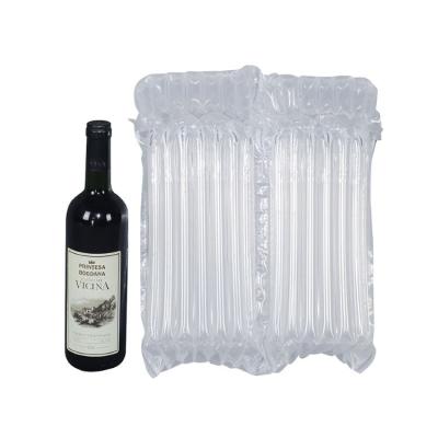 China PE & Free Sample 750ml Nylon Wine Bottle Shipping Airbag Protective Packaging Cushion Air Column Material Inflatable Bag for sale