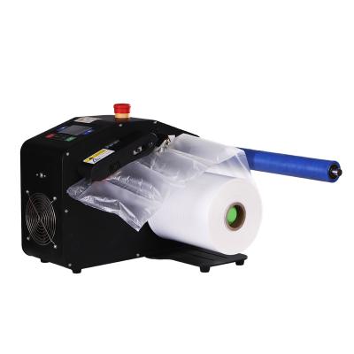 China Automatic High Speed ​​Inflatable Mini Air Cushion Packaging Machine Air Bubble Pillow Cushion Film Roll Wrapping Filling Machine for sale