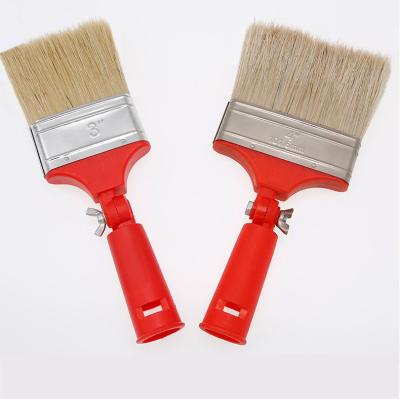 China Adjustable Curvature Plastic Paint/Dust-proof/POLISHING Handle Nylon Bristle Brush for sale