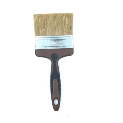 China High quality synthetic fiber plastic rubber paint tool industrial paint/dust-proof/POLISHING handle machine brush for sale