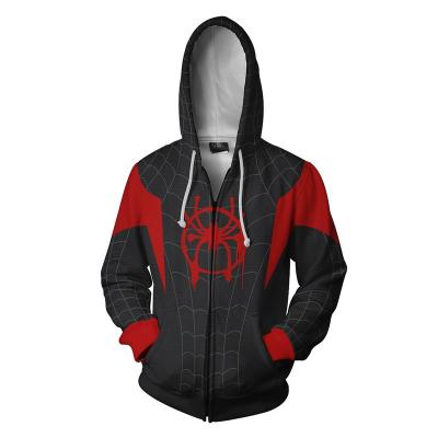 China wholesale high quality Anti-wrinkle spiderman hoodie zipper hoodie for sale