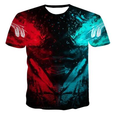 China High Quality Animal 3D Printing Mens QUICK DRY Round Neck Bestselling T-shirt Men Sport T-shirt Street Fashion for sale