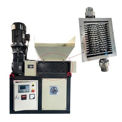 China Garment shops double barrel shredder machine / bicycle plastic shredder machine /plastic shredder machine for sale