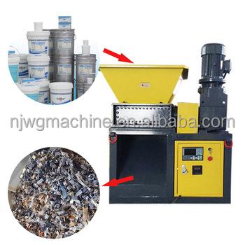 China Plastic Products NJWG 300 Rubber Shredder Machine Tire Shredder Scrap Plastic Model Machine Tire For Recycling for sale