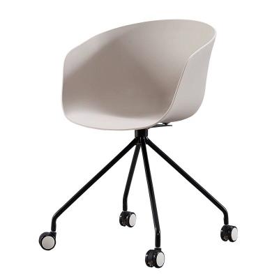 China Office Chair Cafe Rolling Chair Plastic Swivel Chair (Other) Fabric Adjustable Cushion Design for sale