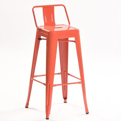 China Vintage Cafe Bistros High Metal Cheap Industrial High Stools Chair Metal Cafe Chair Club Bar Stool for sale