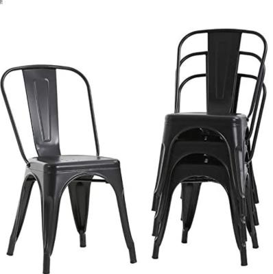 China Head Cooling Popular Quality Kitchen Power Coating Metal Sturdy Dining Chair for sale