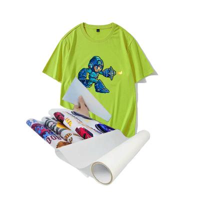 China T-Shirt Heat Transfer Printing Vinyl Pet Film 30cm Dtf Paper Sticker Film for sale