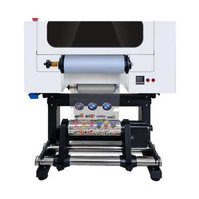 China A3 UV DTF-printer met rol tot rol film voor huisdieren 30 cm UV DTF-printer met poedershaker Te koop