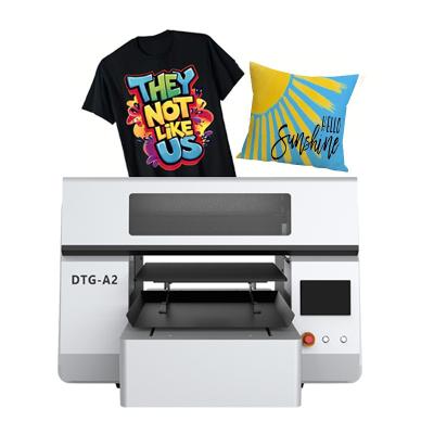 China Doule Station DTG printer A2-formaat industriële direct-to-garment textielmachine Te koop