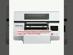 Desktop A2 Size Direct To Garment Printer Digital Dtg T-Shirt Dtf Printer