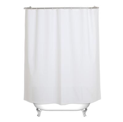 China 72inch Wholesale Stocked Waterproof PEVA Shower Curtain Liner With Hooks for sale