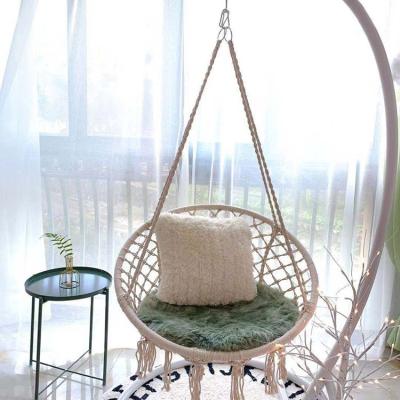 China Eco - Friendly Material Circle Boho Moon Swing Chair for sale