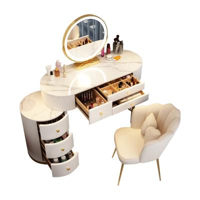 China (Other)Adjustable Dressing Table Set With Lights Luxury Dressing Tables Girls Dressing Table With Drawers for sale