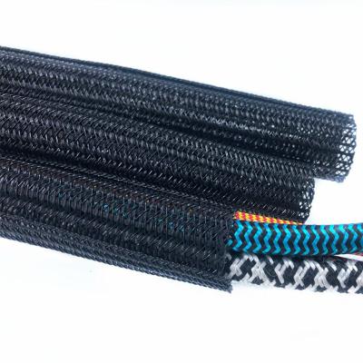 China Black Braided LOW VOLTAGE Factory Outlet Flame ResistantPet Cable Protection for sale