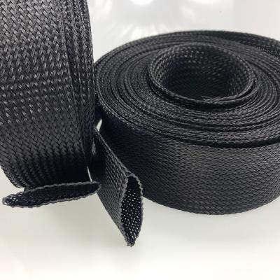 China Hot Selling Flame Resistance Indurative UV Resistant PVC Braided Wrap Wire Cable Sleeve for sale