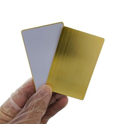 China White Black Matte Metal Waterproof / Waterproof NFC Card With Engrave Gold Or Silver Logo For Business VIP Cards for sale