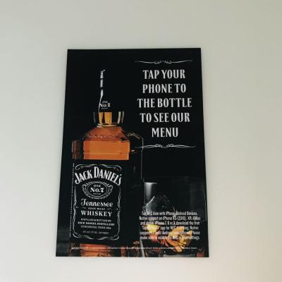 China Waterproof / Waterproof Hot Sale NFC Paper Menu For Self Service Ordering In Restaurant Bar Cafe for sale