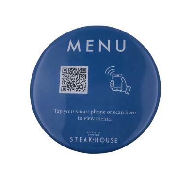 China Waterproof / Waterproof Epoxy NFC Sticker Menu Sticked To Table For Self Order Food In Restaurant for sale