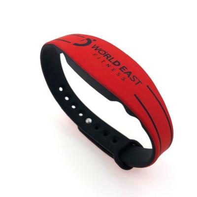 China Access Control System Access Control RFID Silicone Wristband For Fitness Centers, Gyms, Amusement Parks for sale