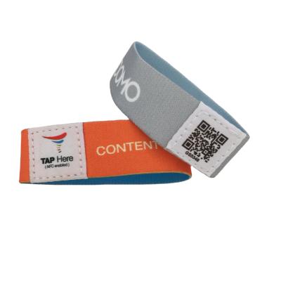 China Waterproof / Waterproof Elastic Access Control RFID Wristband For VIP Keys Payments for sale