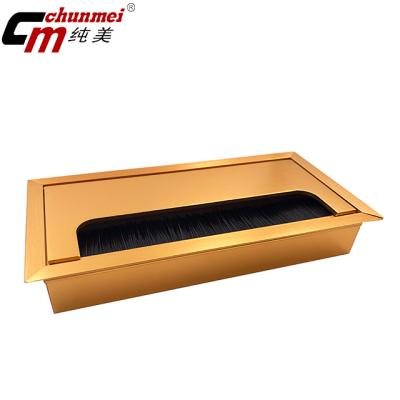 China Modern Hot Sale Aluminum Alloy Wire Hole Cover Grommets Computer Desktop Cable Grommet for sale