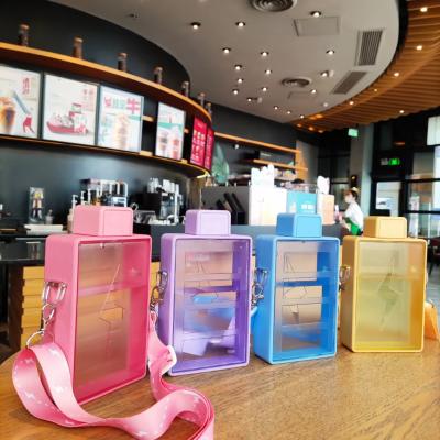 China Fashion Drink Clip Shoulder Mini Handbag Bags Fashion Ice Cream Straw Plastic Cup Shape Purse for sale