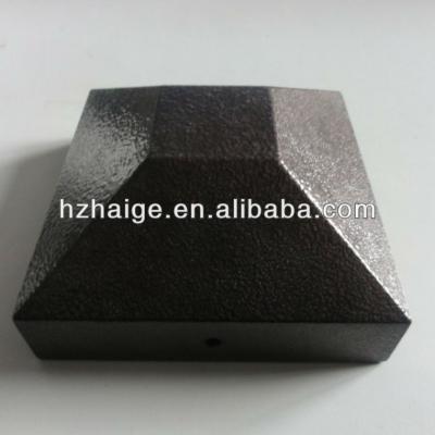 China Easily Assembled Powder Coated Metal Post Cover Cap for sale