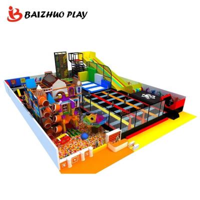 China With Kids Accessories Large Trampoline Trampoline Quality Indoor Trampoline Protector Net Park Advednture For Sale for sale