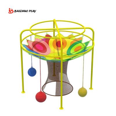 China Kids Playground Nylon Colorful Indoor Soft Rainbow Playground Climbing Rope Net Equipment for sale