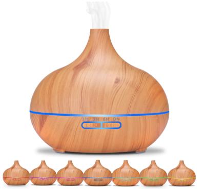 China Hotel OLAM Unique Ultrasonic Electric Humidifier Diffuser Home Air Essential Oil Aroma Wood Diffuser for sale