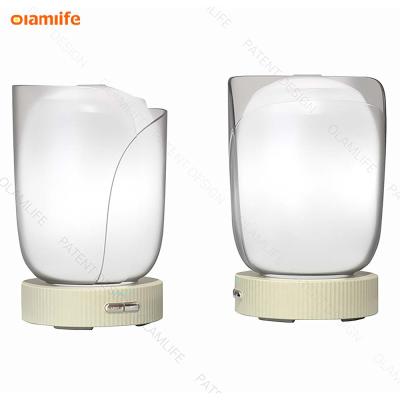 China RV Olamlife Modern Design Colorful Ultrasonic Essential Oil Diffuser Aroma Diffuser For Air Humidifier for sale