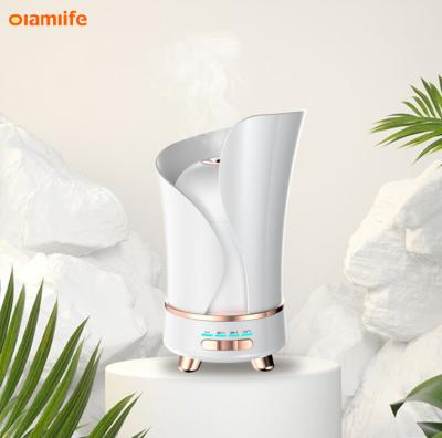 China New Power- OLAMLIFE 2021 Rise 350ML LED Night Light Aromathapy Air Mist Tabletop Humidifier Electric Ultrasonic Aroma Waterless Diffuser for sale