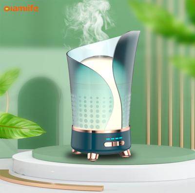 China RV OLAMLIFE Dispenser Air Oil Dispenser Exceptional Electric Silent Dual Wristband Mist Machine Essential Oil Aroma Diffuser for sale