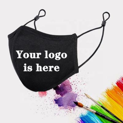 China Festival Celebration Customized Sublimation Pattern Printed Dustproof Cotton Maskes Black Fashion Designers Reusable Facemask With Customized Logo for sale