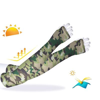 China Custom Logo Sunscreen Arm Sleeve Anti UV Camouflage Arm Sleeve Protective Breathable Outdoor Sport Wholesale Breathable for sale