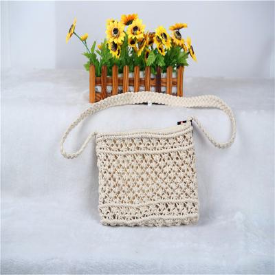 China Hot-selling Tote Bag Season New Fashion Beach Crochet Bag With Decoration for sale