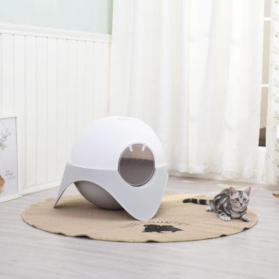 China New Design Viable Cat Toilet Training Potty Newest Large Cat Litter Box Toilet Cat Closed Toilet for sale