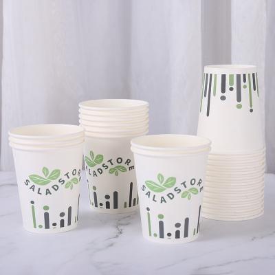 China Chamepak High Quality Disposable 12oz/16oz/20oz Disposable Coffee Hot Paper Cup With Lid And Sleeve for sale