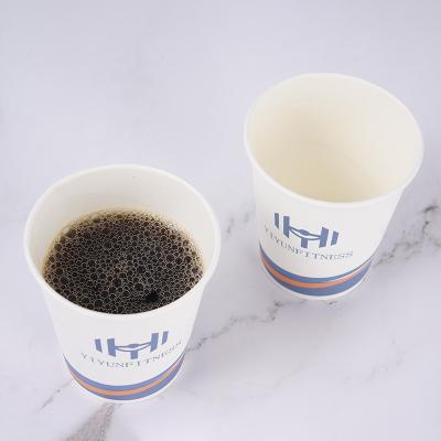 China Custom Disposable 16oz 12oz 9oz Biodegradable Pla Coated Disposable Paper Coffee Cup For Hot Drink for sale