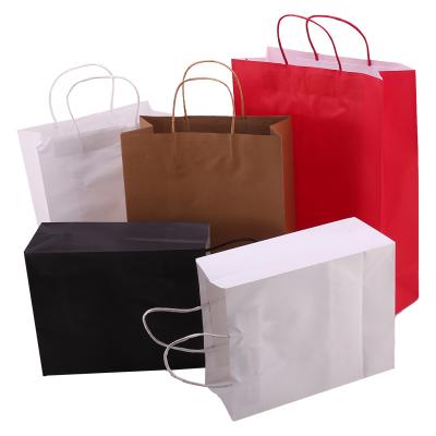 China Biodegradable Accepted Paper Wedding Labeled Custom Gift Food Craft Bag Brown Kraft Paper Shopping Bag for sale