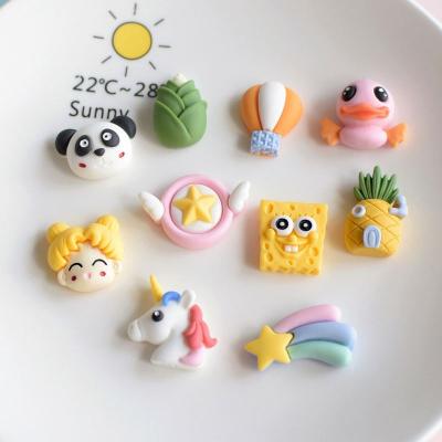 China New China Fashion Unicorn Slime Charms Flat Resin Mud Dropshipping For Scrapbooking Crafts for sale