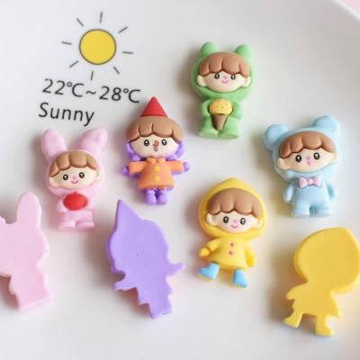 China China New Arrival DIY Cartoon Decoration Fridge Magnet Accessories Spread Apple Pear Fruit Transparent Resin Charms for sale