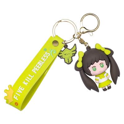 China Wholesale Promotional Plastic 3D Key Chain For Gift Cartoon Custom Key Ring For Women And Men Bag Accessories for sale