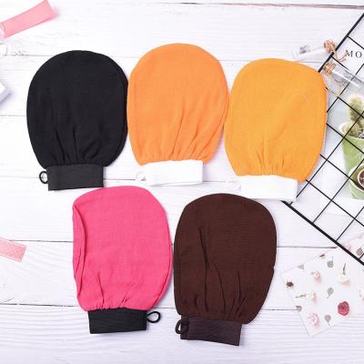 China EXFOLIATING Moroccan Hammam Bath Scrub Exfoliating Glove Body Tan Massage Glove Exfoliator Facial Glove for sale