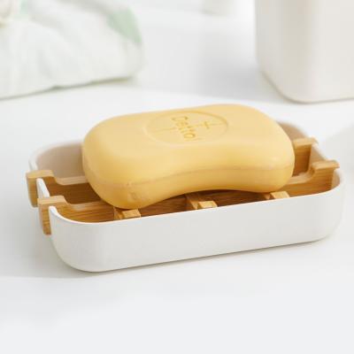 China Wholesale Modern Bamboo Wooden Soap Box Handmade Bamboo Soap Dish Soap Dish Bathroom for sale