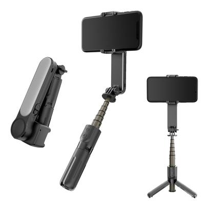 China ABS+Aluminum Alloy L09 Handheld Gimbal Mobile Phone Stabilizer with LED Light BT Selfie Stick Tripod for sale